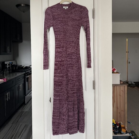 COS Mélange Ribbed Midi Dress - Picture 9 of 9